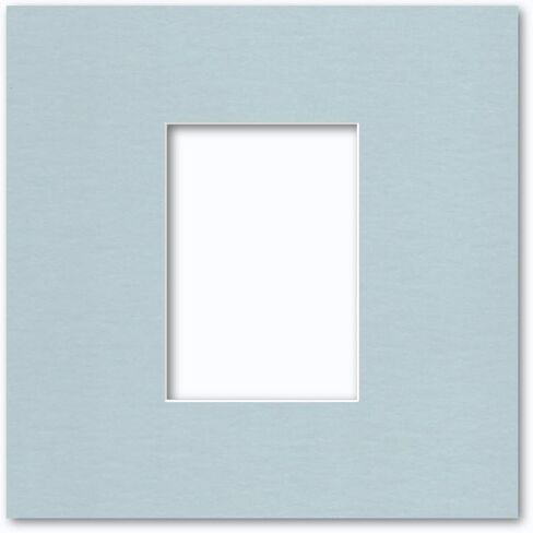 12x12 Matting for 5x7 Photograph or Artwork 4-Ply Bevel Cut Acid Free Matboard for Picture framing (White) in Kuwait