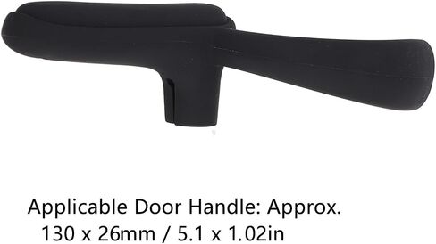Silicone Door Handle Cover, Hand Pinch Equipment, Child Safety Lock, Door Lock Cover (Black) in Kuwait