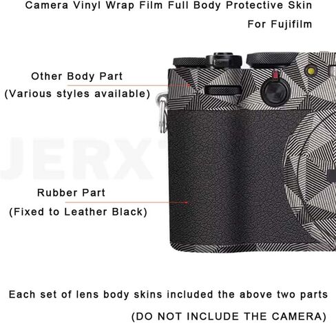 Anti-Scratch Camera Cover Skin Sticker for Fujifilm X100V Protector Vinyl Film Skin Protective Decoration(Matte Black) in Saudi Arabia