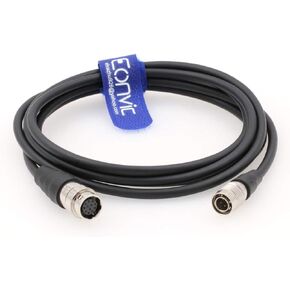 Compatible Hirose HR10A 4Pin Male to 12-pin Female Adaptor Cable for Sony F5/ F55 Power use (2M)