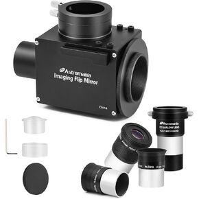 Astromania Telescope Accessory Kit - Bundle with - 1.25" Astrophotography Flip Mirror