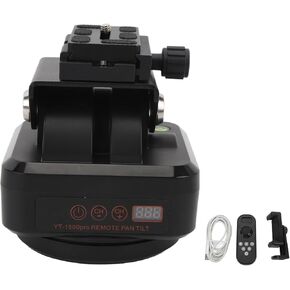 Remote Control Pan Tilt Head 360 Degree Motorized Rotating Panoramic Head for Smartphones DSLR Cameras Aluminum Alloy ABS 110x110x120mm