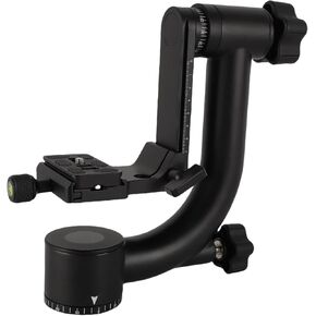 Jiawu Carbon Carbon Fiber Head ، رأس ترايبود PTZ مع لوحة إطلاق سريعة ، رأس ثلاثيات DSLR مع جهاز بانورامي 360 درجة لعدسات التصوير الفوتوغرافي للحياة البرية في الهواء الطلق