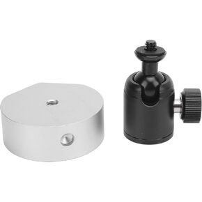 Satellite Tripod Mount Adapter for MINI Ball Head Aluminum Alloy Stable Connection Outdoor Camping (Silver Adapter)
