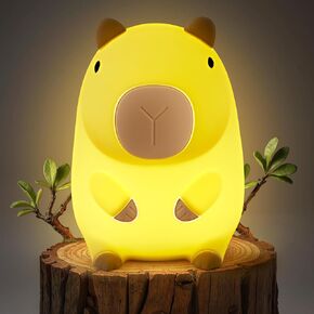 Axolotl Night Light for Kids, Cute Axolotl Lamp Silicone Baby Nursery Night Lamp, Dimmable Squishy Touch Bedside Lamps, Adorable Rechargeable Animal Lamps Gifts Kawaii Room Decor for Kids Girls Boys