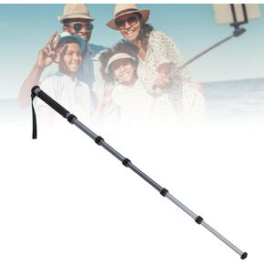 Camera Monopod with Walking Stick Handle, Extendable 6 Section Legs Design, Trekking Pole, Portable Compact Travel Monopod, with 1/4 inch and 3/8 inch Screw