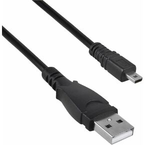 سلك كابل USB 3 قدم لكاميرا Panasonic Lumix DMC-GF1 DMC-FX150 DMC-FP5 DMC-FH7