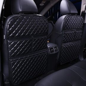 2 Pcs Car Seat Kick Mats Back Seat Protector for McLaren 600LT/600LT Spider 620R Artura Artura Spider, Car Leather Kick Mats, Car Seat Back Protection Pad, Anti-Kick Scratch Resistant
