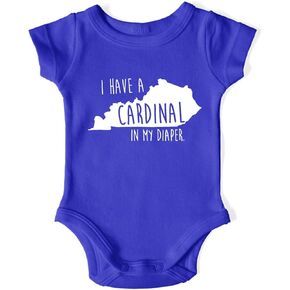 In My Diaper I Have A CardInal - Kentucky Rival Sports Fans Baby One Piece