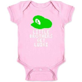 Pop Threads Little Brothers Get Luigi Gaming Infant Baby Boy Girl Bodysuit