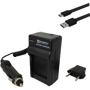 Synergy Digital Accessory Kit, Compatible with Canon EOS R10 Digital Camera Includes: EM-USB-TYPEC-3B USB Cable, PT96 Charger