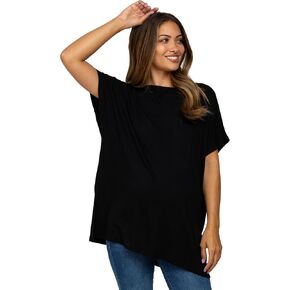 PinkBlush Short Sleeve Boatneck Maternity Top