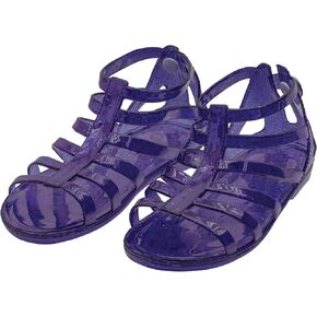 Del Sol Color Changing Jelly Shoes - Girls Flat Sandal Jellies Great for Beach