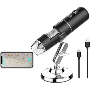 1000x Portable Digital Microscope Industrial Microscope Camera Optical Lens Industrial Microscope Camera, Wifi Handheld Digital Microscope With 8 Adjustable Leds