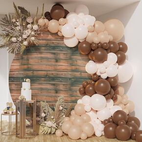 Gallety 7.2 FT Green Leaves Round Backdrop Cover for 5 to 7.2FT Circle Backdrop Stand - Adjustable Circle Arch Cover for Birthday Wedding Jungle Theme and Tropical Party Decorations
