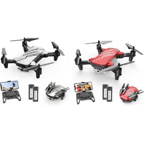 Deerc Drones for Kids D20 Silver & D20 Red
