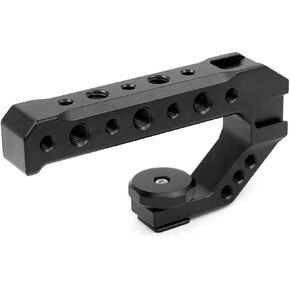 Universal Aluminum DSLR Camera Rig Top Handle Three Cold Shoe Adapter Mount