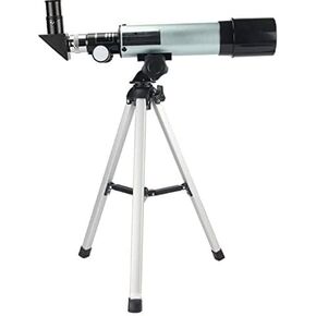 50mm Astronomical Telescope for Beginners, Large Aperture Lens, Portable with Stainless Steel Tripod for Stargazing & Daytime Viewing