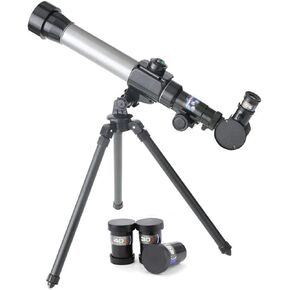 Portable 70mm Aperture Astronomical Telescope for Kids & Beginners with Wireless Control, 15-150x Magnification, Aluminum Tripod