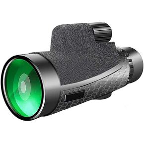 12x50 Monocular Telescope High Power BAK4 Prism FMC Lens Monocular Telescope Compact with Night Vision Portable Life Waterproof Monocular with Smartphone Adapter and Tripod for Bird Watchin