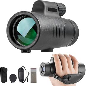 8x42 Monocular Telescope High Definition Waterproof Monocular with Hand Strap for Bird Watching Hiking Concert Ball Game Camping Seeing Telescope
