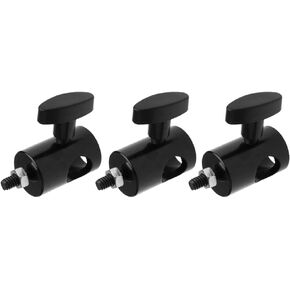 3pcs Adapter Converter 5/8 Inch Stud to 17mm Long 1/4 Inch Thread Support for Light Stand Mounting