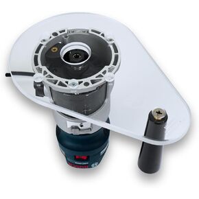 TrimFit Pro Single Grip Router Base Plate –Pre-Drilled for Bosch Colt PR20EVS and GKF125CE Compact Routers – Durable Acrylic Construction – Made in USA