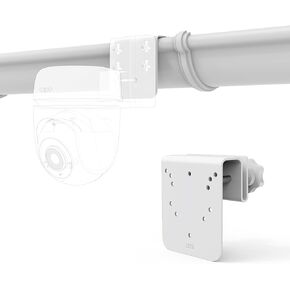 Gutter Mount Bracket Compatible with TP-Link Tapo Outdoor Pan/Tilt Wi-Fi Security Camera(C530WS C520WS/C510W/C500/C501GW/TC40/TC41/TC40GW/C51A/C52A) Security Cameras（White）