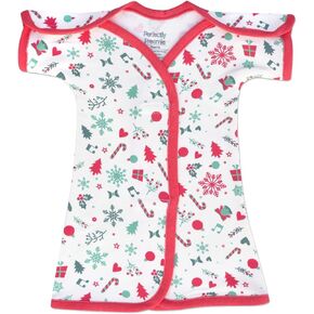 Boy's & Girl's Open-Shoulder Short-Sleeve Ultra Soft NICU Gown - NICU Friendly - Micro (1-2.5lbs) in Kuwait