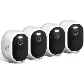 4Pack 5G Security Cameras Wireless Outdoor, 5G/2.4G Wifi Battery Powered Home Security Indoor Camera with AI Detection, 2K Color Night Vision, Siren, 2-Way Audio, IP66 Waterproof,Works w/Alexa