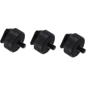3Pcs Hot Shoe Screw Adapter Durable Cold Shoe Flash Mount for Cameras Tripods Monitors and Microphones Photography Accessory