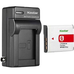 Kastar NP-BG1 AC Wall Battery Charger Replacement for Sony Cyber-Shot DSC-W125, Cyber-Shot DSC-W130, Cyber-Shot DSC-W150, Cyber-Shot DSC-W170, Cyber-Shot DSC-W200, Cyber-Shot DSC-W210
