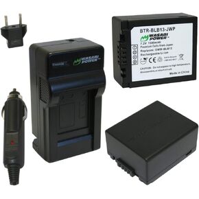 Wasabi Power Battery (2-Pack) and Charger for Panasonic DMW-BLB13, DMW-BLB13E and Panasonic Lumix DMC-G1, DMC-G2, DMC-G10, DMC-GF1, DMC-GH1
