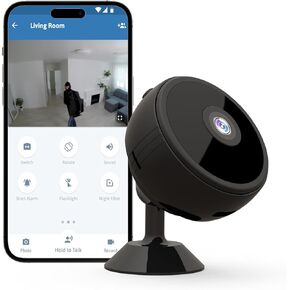 Mini Cameras with Cloud/SD Storage,Wireless Security System for Home Surveillance - Motion Detection,Night Vision,24/7 Monitoring