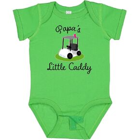 inktastic Papa Little Golf Caddy Baby Bodysuit