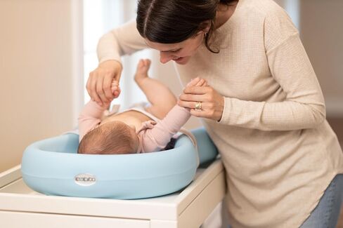 Keekaroo Peanut Changer Baby Pink– The Original Made in USA Easy-to-Clean Changing pad and The only Shell Over Foam, Fully impermeable to Fluid - Limited Edition Color in Kuwait