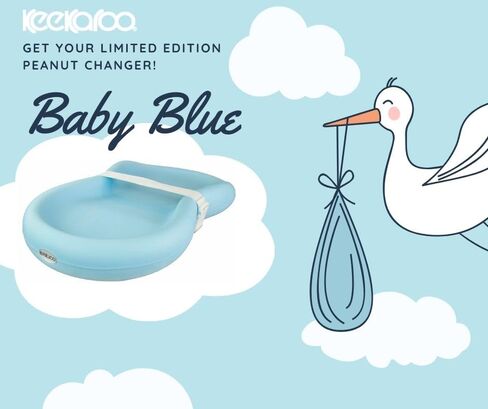 Keekaroo Peanut Changer Baby Pink– The Original Made in USA Easy-to-Clean Changing pad and The only Shell Over Foam, Fully impermeable to Fluid - Limited Edition Color in Kuwait
