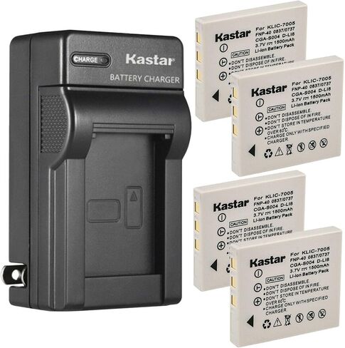 Kastar AC Wall Battery Charger Replacement for Fujifilm NP-40 NP-40N Battery, BC-40N Charger, Fuji FinePix F710, FinePix F810, FinePix F810 Zoom, FinePix F811, FinePix J50, FinePix Z5fd in Saudi Arabia