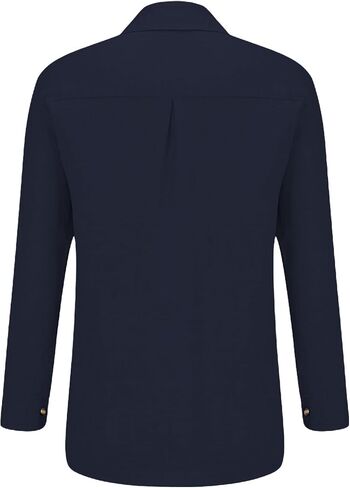 Long Sleeve Shirt Women Button Up Cotton Linen Tunic Tops Lightweight Gauze Loose Casual Blouses Clothes 2025 in Kuwait