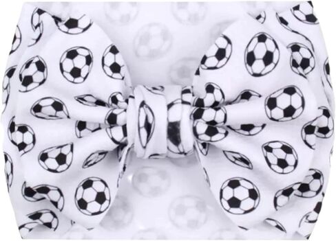 J & J Boutiques Soccer Pink Onesie & 7 "Bow Headwrap - 6 أشهر in Kuwait