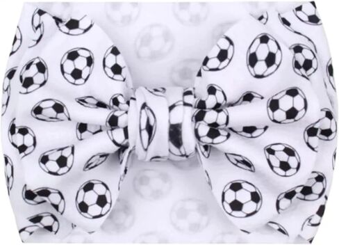 J & J Boutiques Soccer Pink Onesie & 7 "Bow Headwrap - 6 أشهر in Kuwait