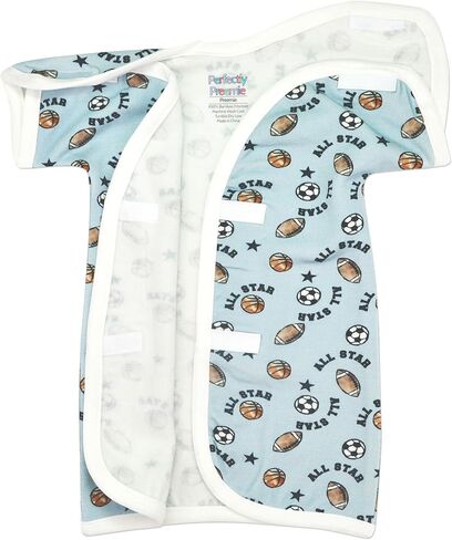 Boy's & Girl's Open-Shoulder Short-Sleeve Ultra Soft NICU Gown - NICU Friendly - Micro (1-2.5lbs) in Kuwait
