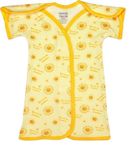 Boy's & Girl's Open-Shoulder Short-Sleeve Ultra Soft NICU Gown - NICU Friendly - Micro (1-2.5lbs) in Kuwait