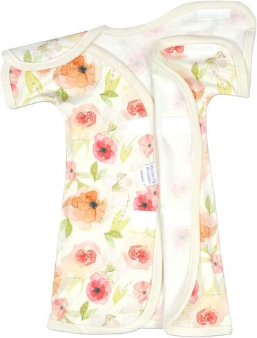 Boy's & Girl's Open-Shoulder Short-Sleeve Ultra Soft NICU Gown - NICU Friendly - Micro (1-2.5lbs) in Kuwait