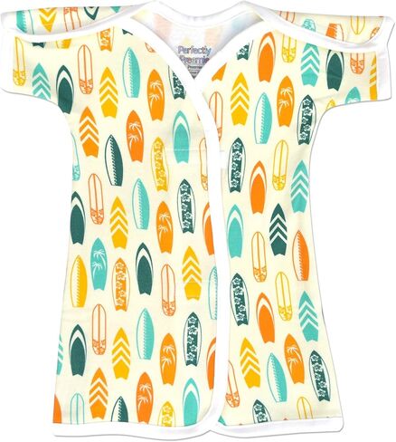 Boy's & Girl's Open-Shoulder Short-Sleeve Ultra Soft NICU Gown - NICU Friendly - Micro (1-2.5lbs) in Kuwait