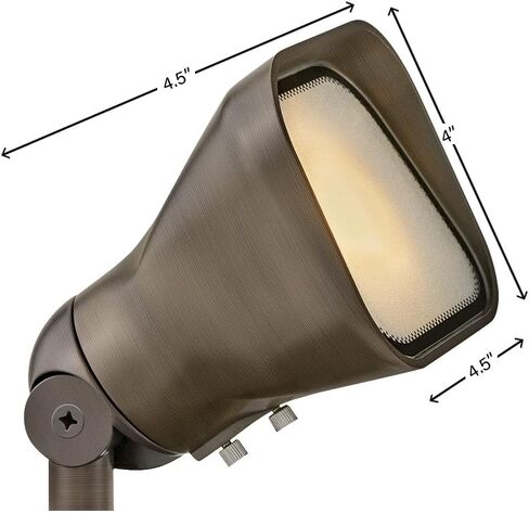 Hinkley Hardy Island MR16 LED 4w Accent Flood Light - Low Voltage, Frosted Lens, Cast Brass, LED Bulb Included - Matte Bronze Finish in Kuwait