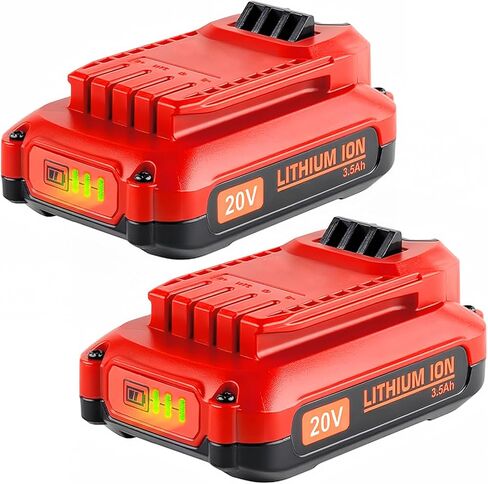 Upgrade 2Pack CMCB202-2 Replacement for Craftsman 20V Battery 3.5Ah V20 Lithium Ion Battery CMCB204 CMCB202 CMCB201 CMCB206 Compatible with V20 Power Tools in Kuwait