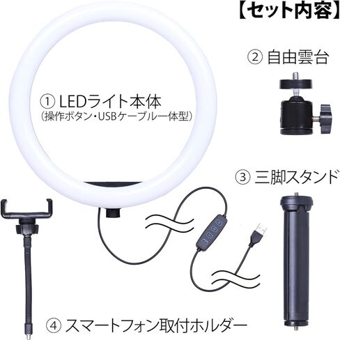 مصباح LED Kenko KL-03RL ، ثلاثي الأبعاد مضغوط ، ضوء حلقة LED 10 بوصة ، 10 مستويات سطوع ، ذراع ثابتة للهاتف الذكي ، دفق الفيديو ومدونة مدونة in Saudi Arabia