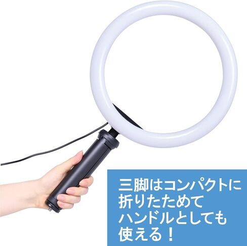 مصباح LED Kenko KL-03RL ، ثلاثي الأبعاد مضغوط ، ضوء حلقة LED 10 بوصة ، 10 مستويات سطوع ، ذراع ثابتة للهاتف الذكي ، دفق الفيديو ومدونة مدونة in Saudi Arabia