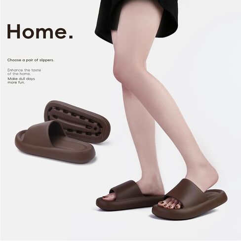 New Cloud Slides for Women and Men - Non-Slip Thick Sole Pillow Slippers, Soft, Comfy, Relax Shower Sandals, Easy to Clean, Indoor and Outdoor Shoes in Saudi Arabia